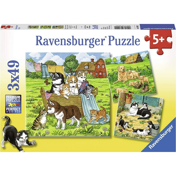 Ravensburger 3x49 Piece Puzzle Sweet Animals 080021