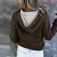 thumbnail image 6 of Winter Fall Sweatshirts Hoodies for Women Long Sleeve Casual Pullover Clothes With Pocket Tops, 6 of 7