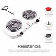 thumbnail image 3 of Parrilla Eléctrica Xtellar 2 Quemadores Acero Inoxidable Color Blanco, 3 of 4