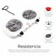 thumbnail image 3 of Parrilla Eléctrica Xtellar 2 Quemadores Acero Inoxidable Color Blanco, 3 of 4