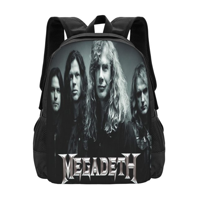 Mochila escolar Megadeath para hombres y mujeres, ligera, informal, para el día a día, para la universidad, para portátil, para el trabajo y el trabajo.