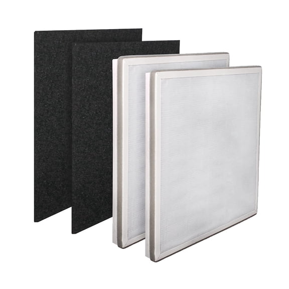 Vital 100-RF True HEPA Filter Set Compatible with LEVOIT Vital 100 Air Purifier Hepa   Activated Carbon Pre-Filter Replacement by LifeSupplyUSA (2-Pack)