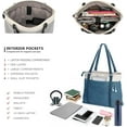 thumbnail image 4 of Women's Work Bag with Laptop Compartment, Zipper Pockets, Teacher Bag, 4 of 6