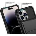 thumbnail image 4 of for iPhone 14 Pro Max Case with Card Holder[Store 5 Cards]Dual Layer Heavy Duty Shockproof iPhone 14 Pro Max Wallet Case with Hidden Card Slot Large Storage Case for iPhone 14 Pro Max(Black), 4 of 14