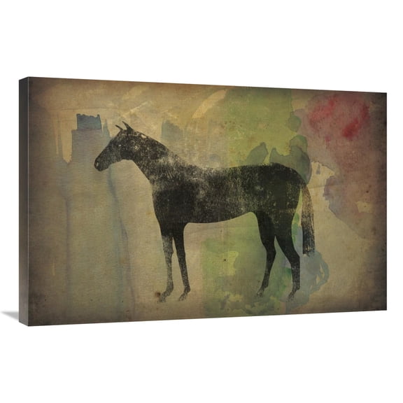 Global Gallery's 'Cheval Noir v2' By Ryan Fowler Stretched Canvas Wall Art