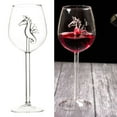 thumbnail image 2 of Copa de vino tinto novedosa, vaso de vidrio de borosilicato alto, colección de artículos para beber, 300 ml hipocampo, 2 of 8