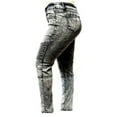 thumbnail image 2 of Jack David Women's Plus Size Moto Biker Stretch Skinny Denim Jeans Pants Y1648, 2 of 3