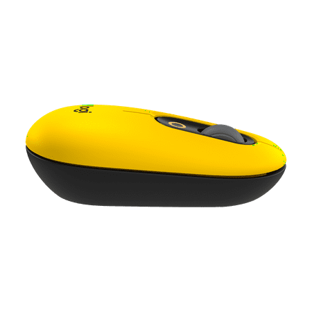 Logitech - POP Mouse Bluetooth Optical Ambidextrous Mouse with Customizable Emojis - Blast Yellow