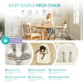 thumbnail image 6 of Regalo Baby Basics High Chair with Removable Tray and 5-Point Harness for Ages 6-36 Months, White, 6 of 12