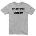 thumbnail image 2 of Plus Size NASA Space Force Crew Designed Short Sleeve Cotton Jersey T-Shirt - Heather Grey 3XL, 2 of 4