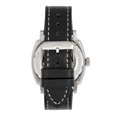 thumbnail image 2 of Reign REIRN5801 Napoleon Automatic Semi Skeleton Leather Band Watch, Silver & Black, 2 of 3
