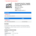 thumbnail image 2 of Door Armrest Cover Clip - Compatible with 2015 - 2019 Chevy Silverado 2500 HD Crew Cab Pickup 2016 2017 2018, 2 of 2