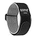 thumbnail image 3 of IVAPPON Hook Loop Sport Watch Strap 22mm Nylon Straps Grey Fastening Watchband (22mm, Grey(Black Plastic Buckle)), 3 of 4