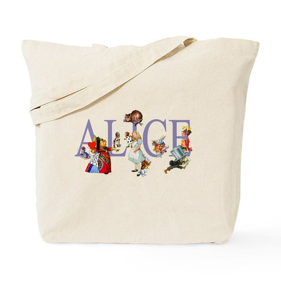 CafePress - ALICE & FRIENDS IN WONDERLAND Tote Bag - Unisex Canvas Tote Bag, Beige, 1-Piece