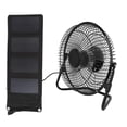 thumbnail image 5 of Outdoor Camping Summer Fishing 8inch USB Solar Panel Fan with 8W Solar Panel Folding Bag Mobile Phone Charger for Indoor Office Supplies, 5 of 5