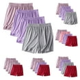 thumbnail image 3 of WCMZJ 4 Pack Modal Shorts for Women Ultra-Soft Lounge Shorts Comfy Elastic Waist Pajama Shorts (Available In Plus Size) Wine XL, 3 of 3