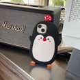thumbnail image 2 of Funda de silicona YAKVOOK Kawaii Cartoon Penguin para iPhone 11, 2 of 7
