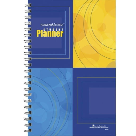 Hammond & Stephens 7 x 11 in. Daily Student Planner with Block Scheduling Format - Grade 6 to 12