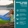 thumbnail image 6 of Bliss Hammocks Camping Hammock in a Bag W/ Adjustable Tree Straps, 54-inch Wide, 350 lb. Capacity (Mermaid), 6 of 11
