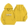 thumbnail image 3 of Tiijoy Girl's Halloween Ghost Graphic Hoodie Fall Pullover Sweatshirt, Yellow, Sizes 4-14, 3 of 3