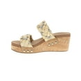 thumbnail image 3 of Corkys Womens Total Knockout Braided Studded Slide Wedge  Casual Shoes, 3 of 5