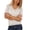White, variant on longantii Womens Tops Trendy V-Neck Knit Tops Short Sleeve Baggy Tshirts Solid Color Lounge Clothes 2026 Summer Pink L