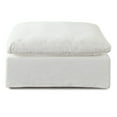 thumbnail image 3 of Diamond Sofa WILLOWOTWH Linen Fabric Willow Ottoman, White, 3 of 4