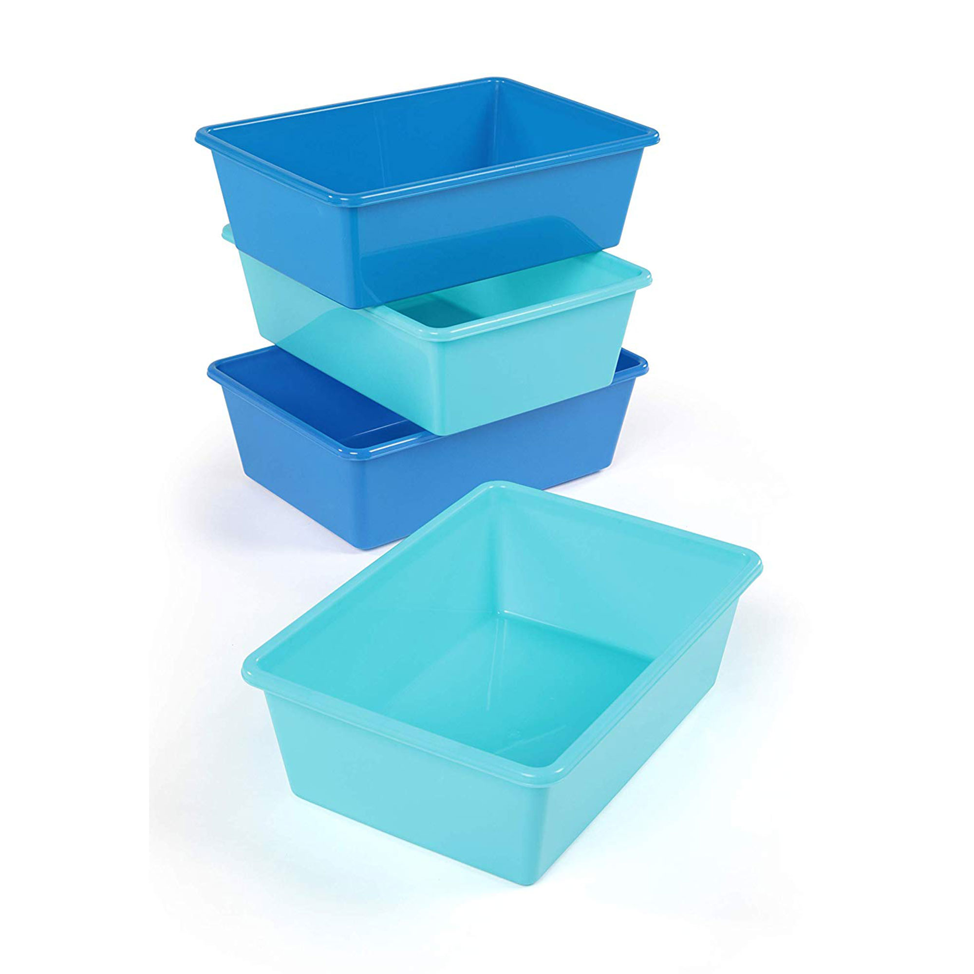 Paragon Plastics 7440//1 120 L 6 Pack 31.6 G Divided Storage Tote with Wheels