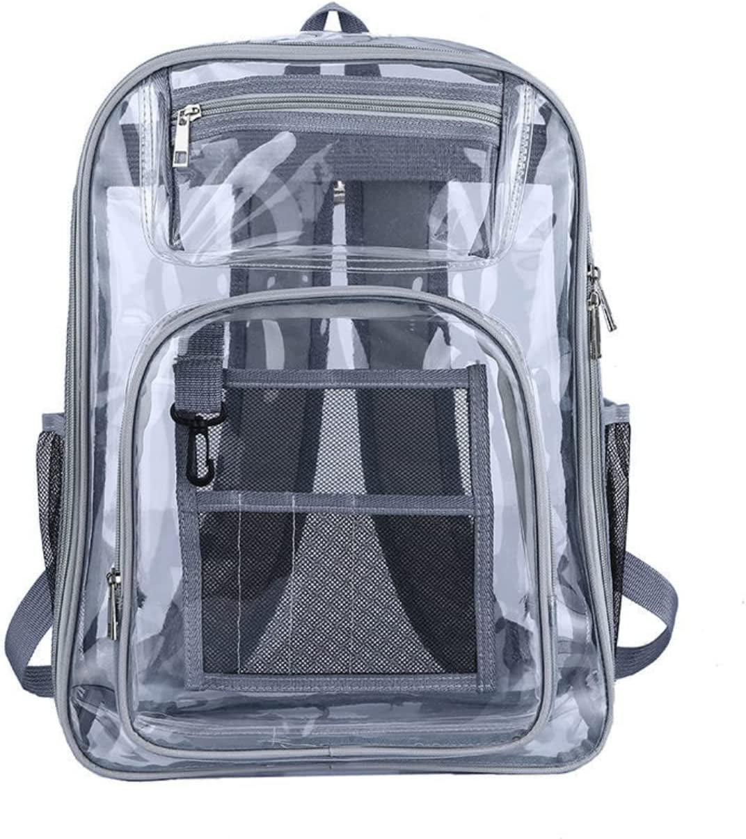 DanceeMangoos Clear Backpack Heavy Duty Large Clear Backpack See