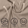 thumbnail image 6 of akafmk Mens Sun Protection Shirts Long Sleeve Workout Shirt Solid Color Lightweight Breathable Summer Athletic Tees, Size L, 6 of 7