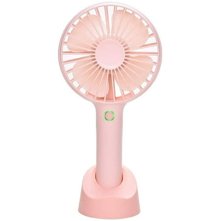 

Protable Handheld Fan Last for 3-13 Hours Battery Operated with Base USB Rechargeable Desk Fan 2500 mAh Silent Speed Adjustable Tiny for Girls Women Men Indoor Outdoor Travel Cooling Fan