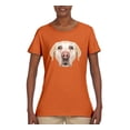 thumbnail image 2 of Wild Bobby, Golden Retriever Cute Gift, Dog Lover, Women Graphic Tee, Orange, Small, 2 of 4