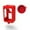red, variant on Protective Case Compatible for DJI Osmo Action 3, Silicone Camera Lens Protection Cover Housing Shell Action Camera Body Frame Protective Sports Camera Cage Bracket Sleeve with Lens Cover