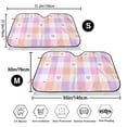 thumbnail image 3 of Balery Heart Buffalo Plaid Print Car Windshield Sun Shade,Windshield Sunshade for Car Pickup Truck SUV Accessories-Small, 3 of 7