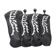 thumbnail image 4 of harper 4 Pieces Wood Golf Head Covers Set, Golf Wood Club Headcovers, Waterproof Putter Black, 4 of 10