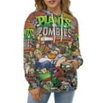 thumbnail image 7 of Plants Vs Zombies Hoodie 3D Print Pullover Hooded Long Sleeve Sweatshirts Tops Blouse with Pocket for Mens Womens, 7 of 7