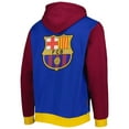 thumbnail image 3 of Men's Blue Barcelona Retro Raglan Pullover Hoodie, 3 of 3