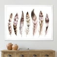 thumbnail image 3 of Designart 'Colourful Boho Art Feather Set X' Bohemian & Eclectic Framed Art Print, 3 of 4