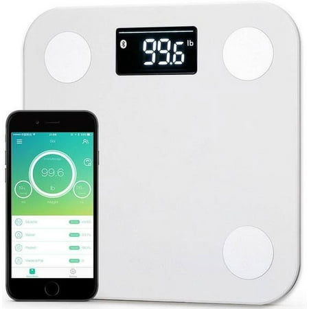 Yunmai Bluetooth 4.0 Smart Scale with Extra Large Display for Body Fat Monitor & Body Composition Measurement with Smartphone App - (Best Body Composition Monitor)