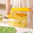 thumbnail image 2 of Hxlamzoo Large Capacity Press-Type Silicone Ice Cube Trays, Ice Cube Tray with Lid and Bin, Easy Release Ice Cube Trays, Milk,Tea,Ice Cube Tray Container, 2 of 9