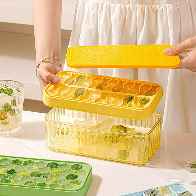 drppepioner Ice Block Maker - Homemade Ice Cream Mold,Food Grade Ice Box for Refrigerator and Kitchen Use Home Decor Clearance