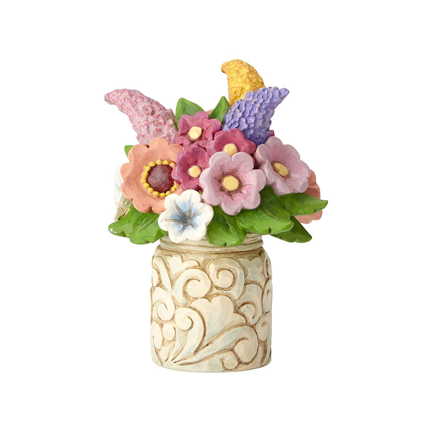 Jim Shore Heartwood Creek Mini Flower Bouquet Figurine