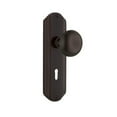 thumbnail image 3 of Nostalgic Warehouse Decnyk_Prv_234_Kh New York Solid Brass Privacy Door Knob Set - Bronze, 3 of 7