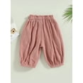 thumbnail image 5 of Blotona Kids Baby Harem Pants Solid Color Hip Hop Style Elastic Loose Casual Bloomers for Toddler Boys Girls, 5 of 9