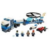 LEGO City Police Helicopter Transport 60244 Building Set for Kids (317 Pieces)