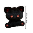 thumbnail image 2 of Cute Emo Cat Plush Toy 6.3 in, Small Sitting Cat Stuffed Animal Dolls, Kawaii Kittyy Plush Figure, Mini Soft Cat Plush for Desk Shelf Bed Decor, Gift for Cat Lovers - (Sky Blue Eyes Cat), 2 of 8