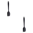 thumbnail image 2 of Toystoory Silicone Spatula Cooking Baking Scraper Food Batter Pastry Handle Long Bending Cake Tool Gadgets Accessories 90° Scrapers Negro 2piezas, 2 of 6
