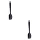 thumbnail image 4 of Naiovety Silicone Spatula Cooking Baking Scraper Heat-Resistant Cake Non-stick Tool Bending Batter Scrapers Spoon Mixing Tools Negro 2piezas, 4 of 6