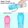 thumbnail image 4 of Botella de agua plegable para perros, ideal para paseos; botella de agua portátil para mascotas, perfecta para viajar; botella de agua sin BPA, apta para gatos, conejos, cachorros y otras mascotas., 4 of 5