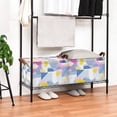 thumbnail image 3 of Yayeee Foldable Storage Basket for Shelves with Handles Waterproof Cloth Bins, Retro Simple Shapes, 3 of 7
